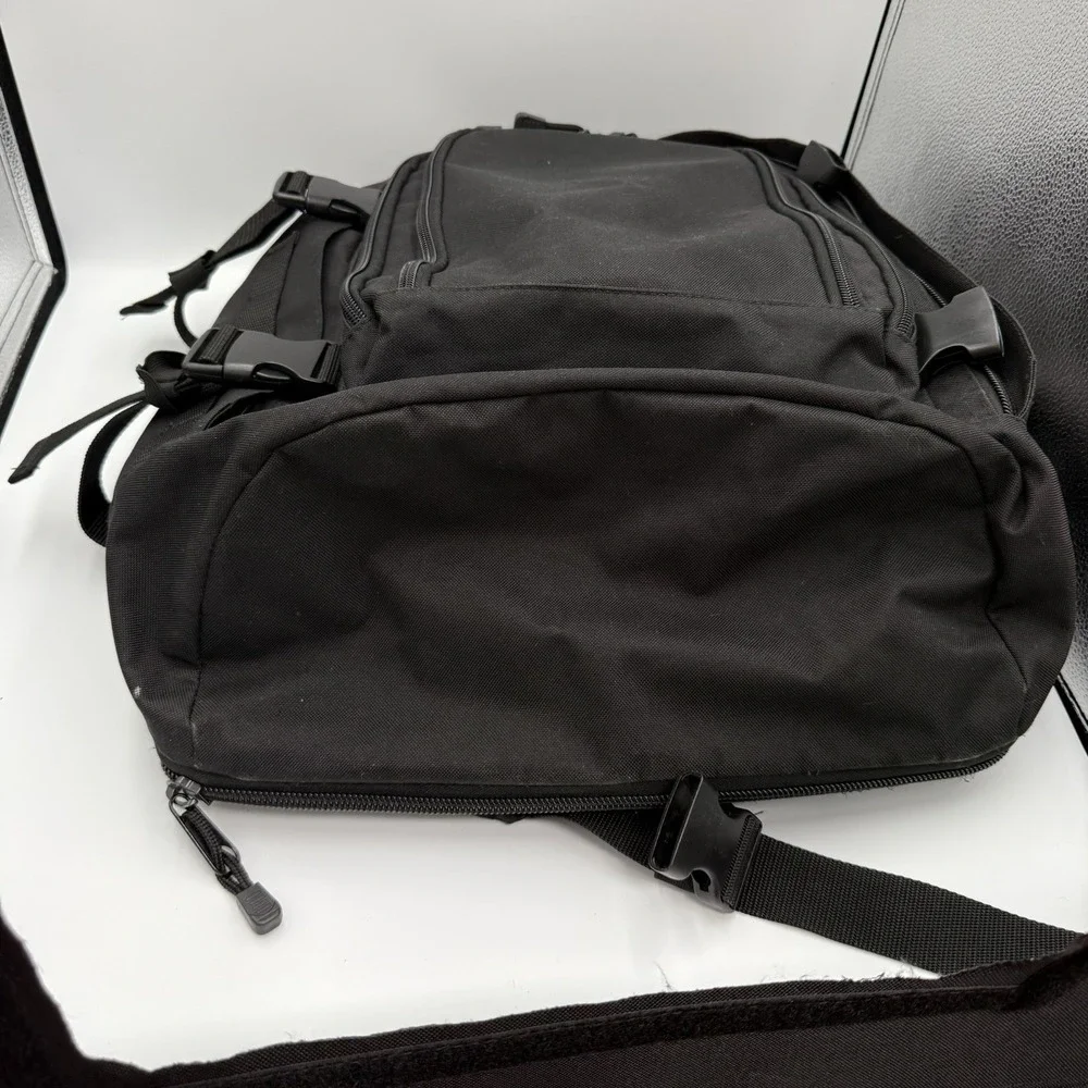 Mercury Tactical Gear Black Backpack Multi Compartment Laptop Travel Bag